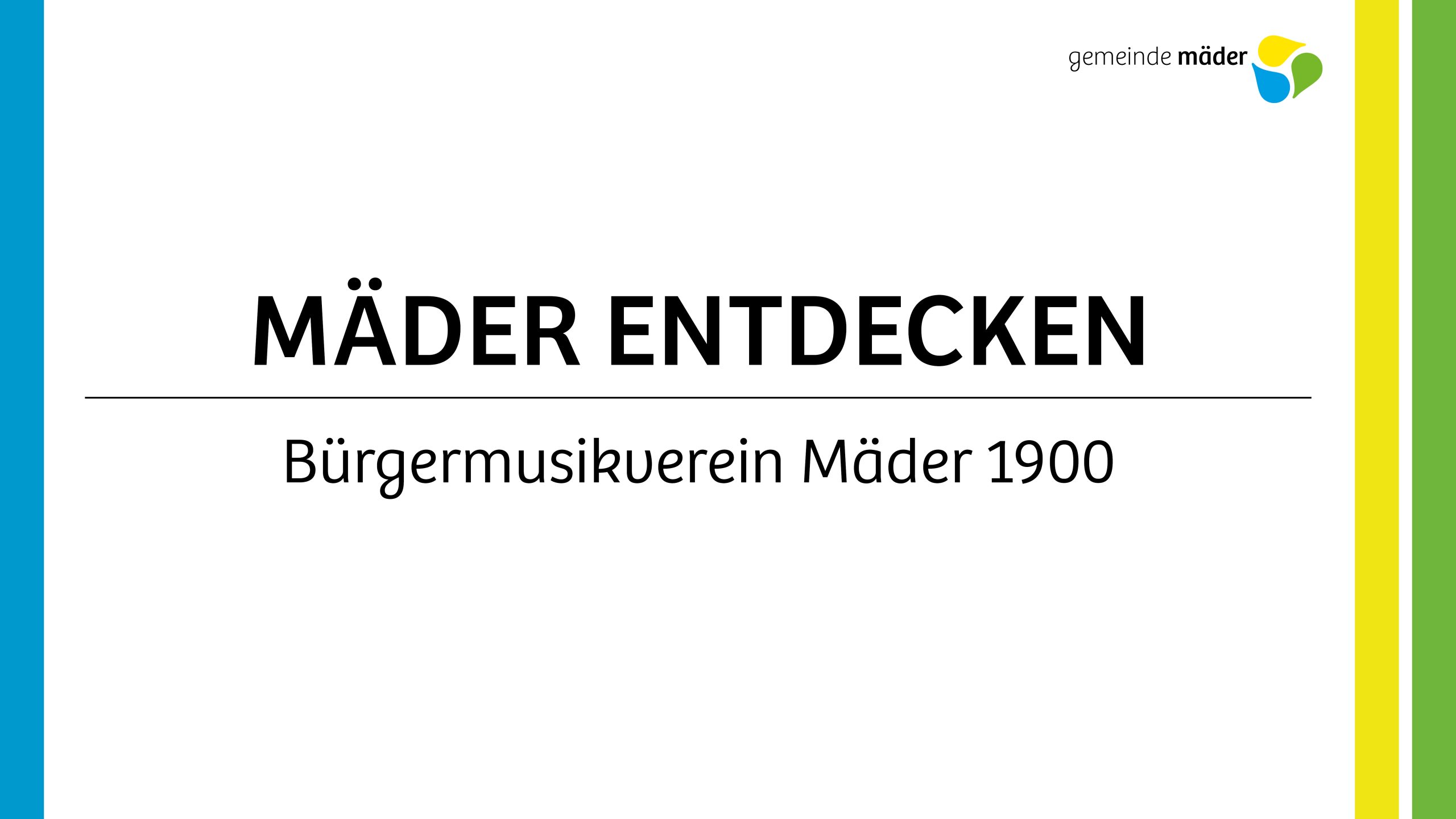 Mäder entdecken_Bürgermusikverein Mäder 1900_Webseite